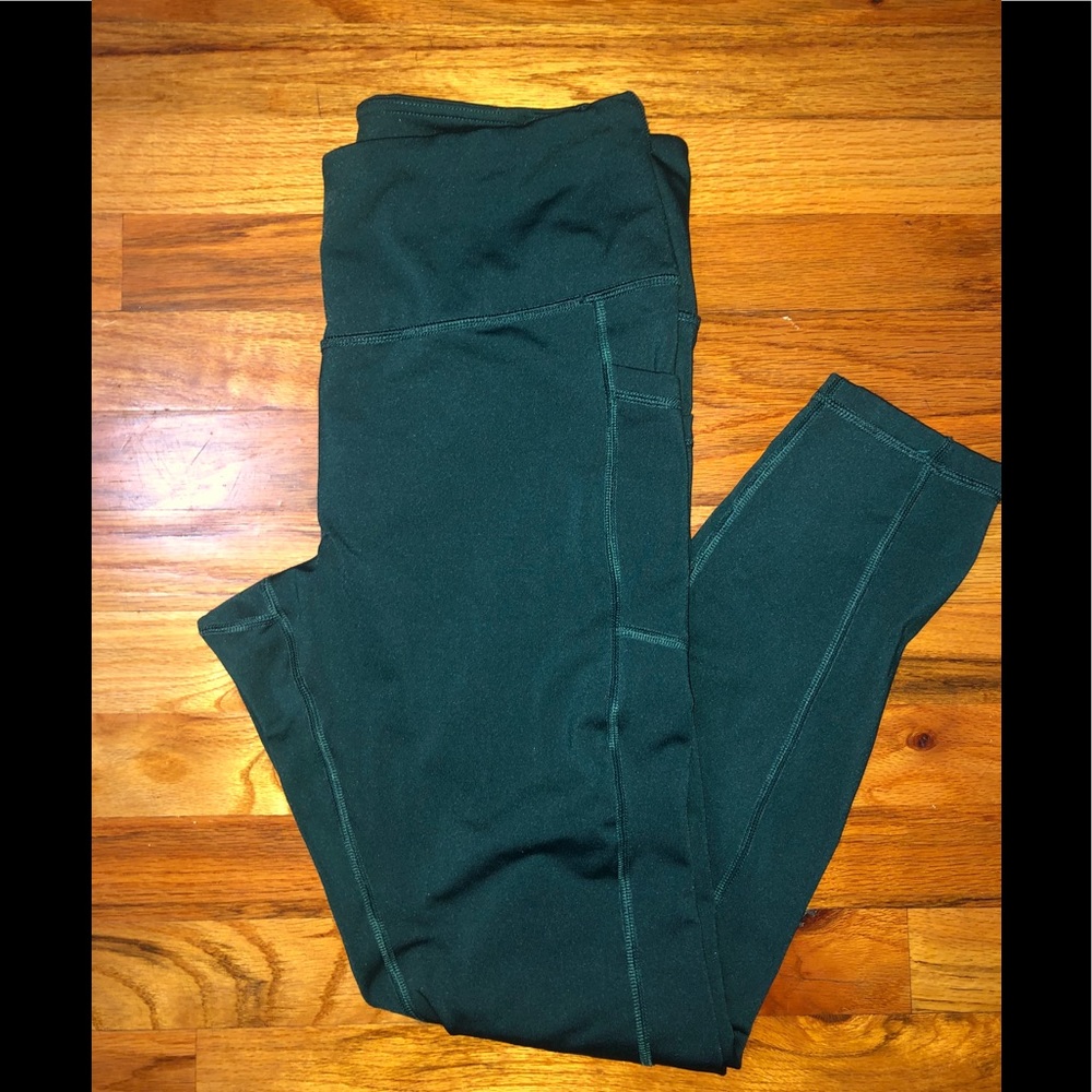 XL Green Leggings with Pockets